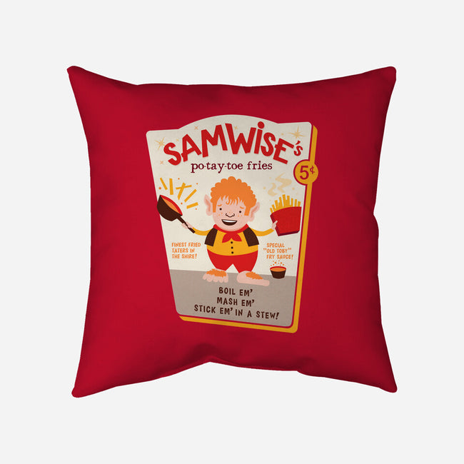Samwise Fries-none removable cover w insert throw pillow-hbdesign