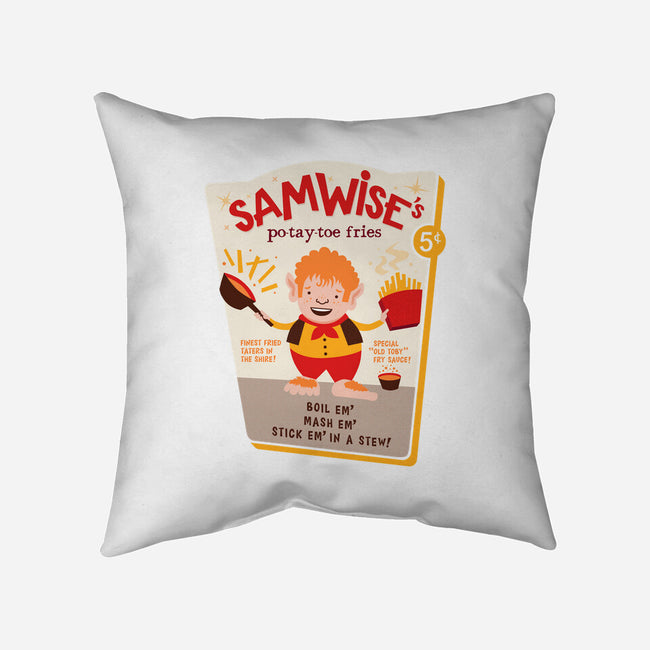 Samwise Fries-none removable cover w insert throw pillow-hbdesign
