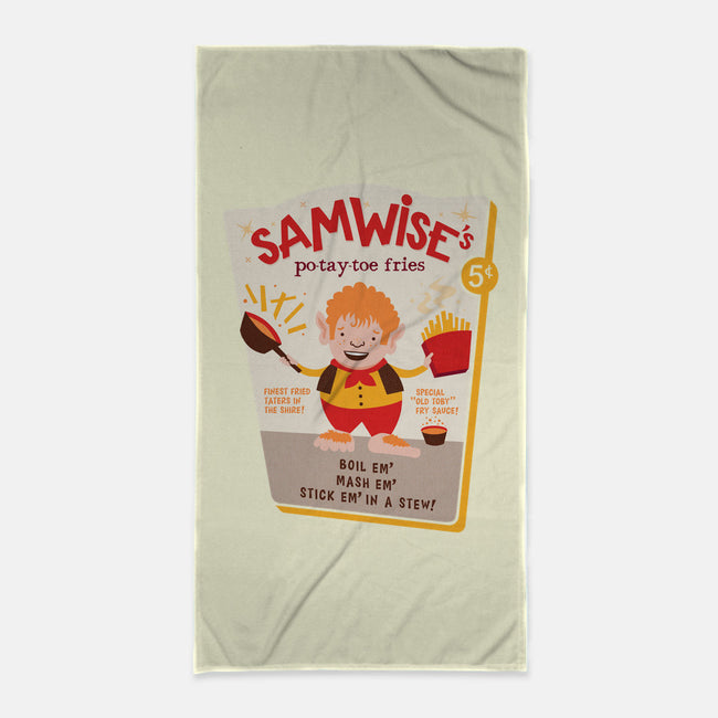 Samwise Fries-none beach towel-hbdesign