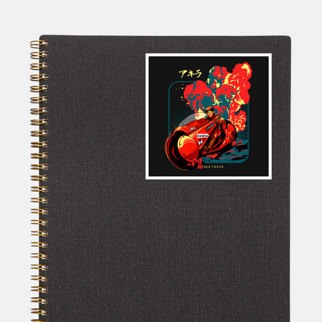 Neo Tokyo War-none glossy sticker-heydale