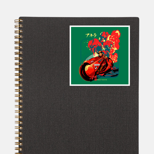 Neo Tokyo War-none glossy sticker-heydale
