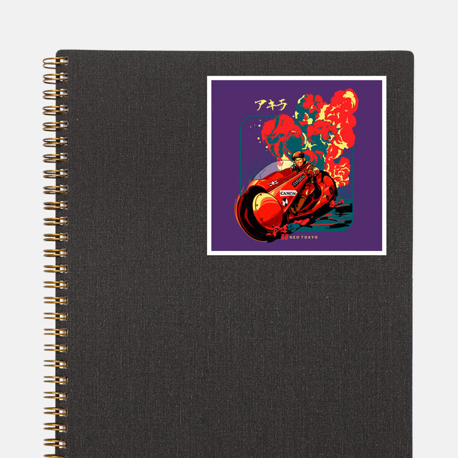 Neo Tokyo War-none glossy sticker-heydale