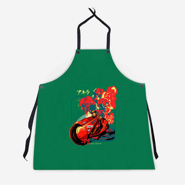 Neo Tokyo War-unisex kitchen apron-heydale