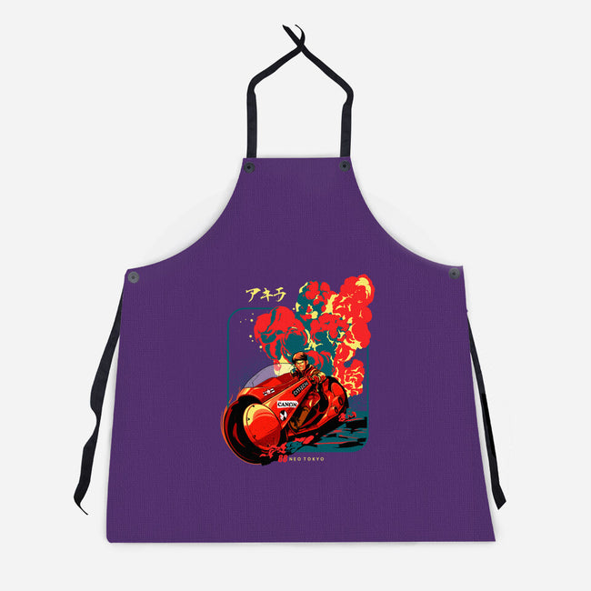 Neo Tokyo War-unisex kitchen apron-heydale