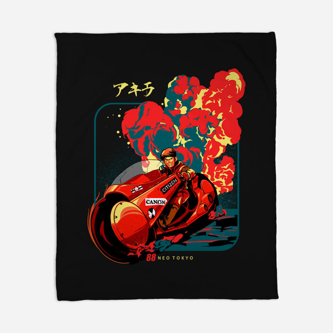 Neo Tokyo War-none fleece blanket-heydale