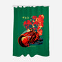 Neo Tokyo War-none polyester shower curtain-heydale