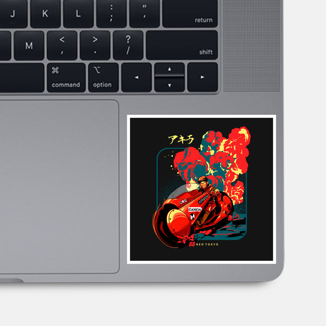 Neo Tokyo War-none glossy sticker-heydale