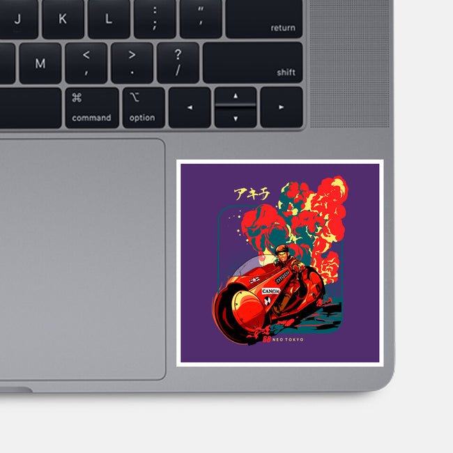 Neo Tokyo War-none glossy sticker-heydale