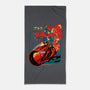 Neo Tokyo War-none beach towel-heydale