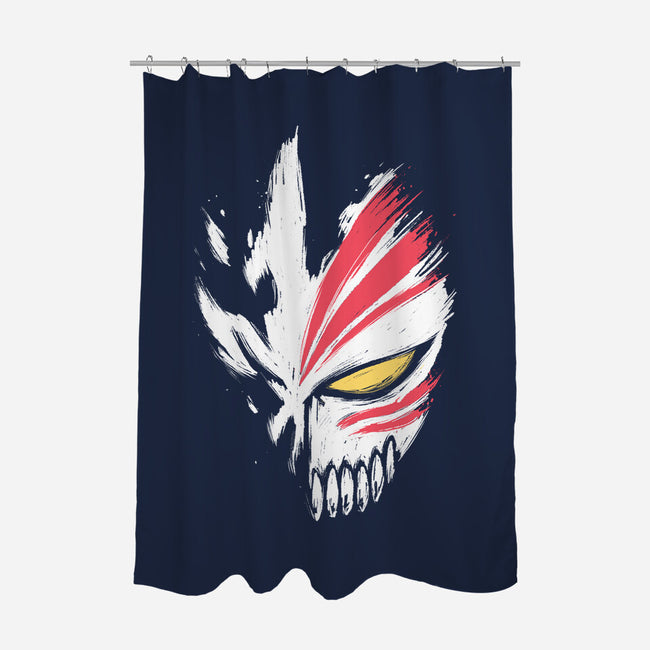 Hollow Mask-none polyester shower curtain-xMorfina
