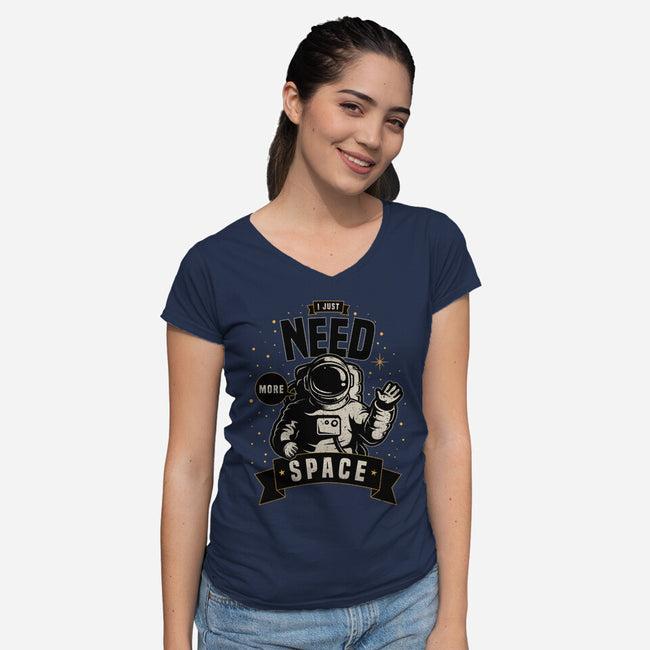 I Just Need More Space-womens v-neck tee-danielmorris1993