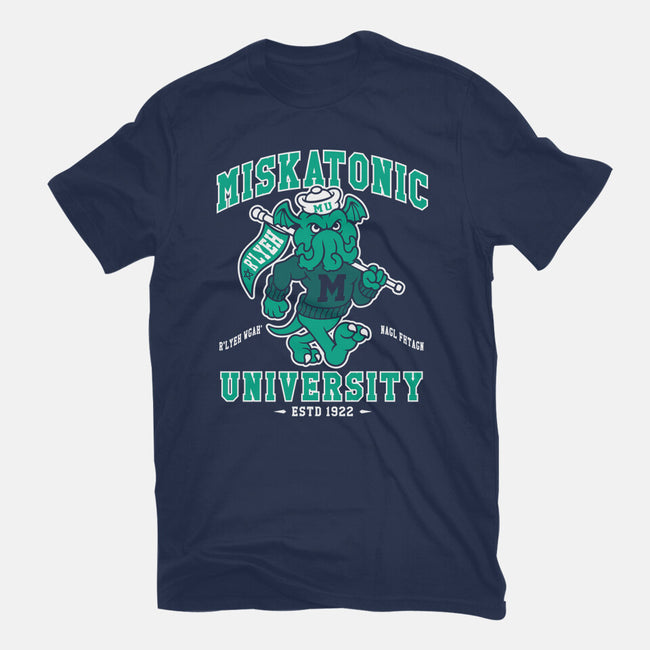 Miskatonic U-mens heavyweight tee-Nemons