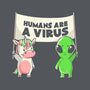 Humans Are A Virus-womens basic tee-eduely