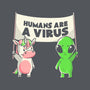 Humans Are A Virus-none stretched canvas-eduely