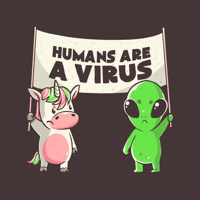 Humans Are A Virus-none glossy sticker-eduely