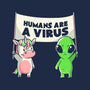 Humans Are A Virus-none removable cover w insert throw pillow-eduely