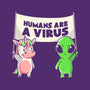 Humans Are A Virus-womens basic tee-eduely