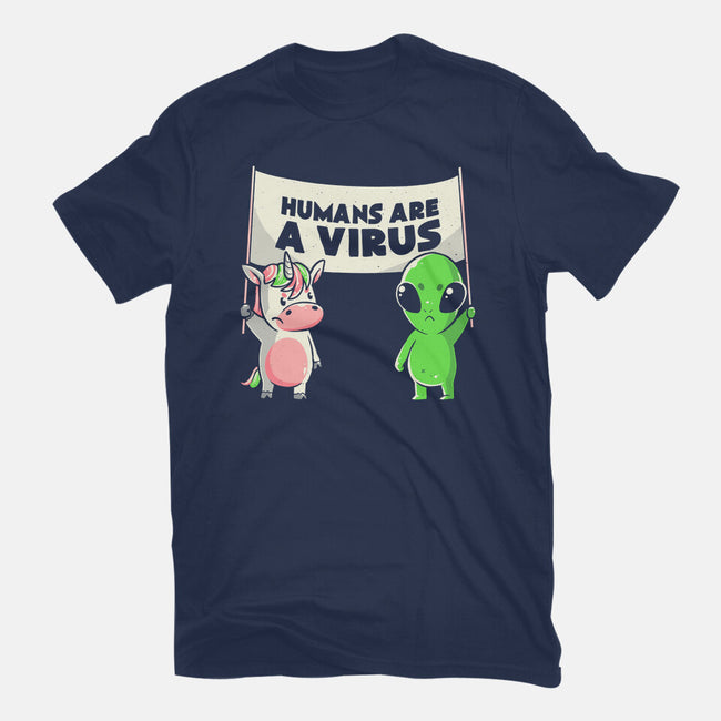 Humans Are A Virus-womens fitted tee-eduely