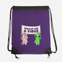 Humans Are A Virus-none drawstring bag-eduely