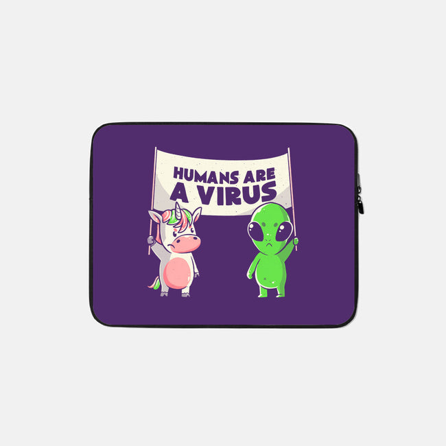 Humans Are A Virus-none zippered laptop sleeve-eduely