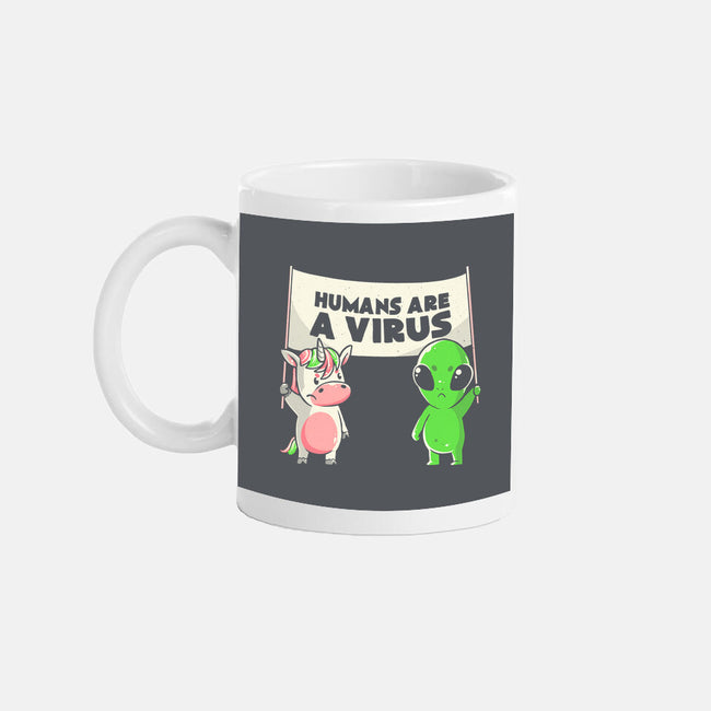 Humans Are A Virus-none glossy mug-eduely