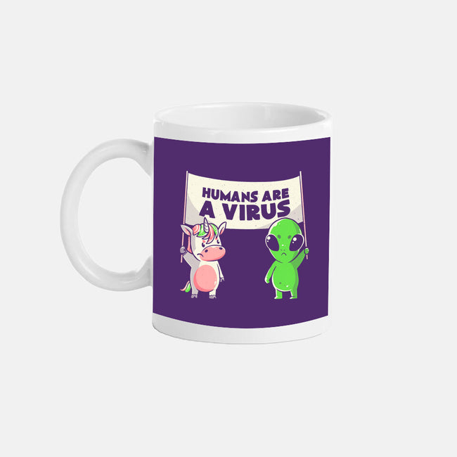Humans Are A Virus-none glossy mug-eduely