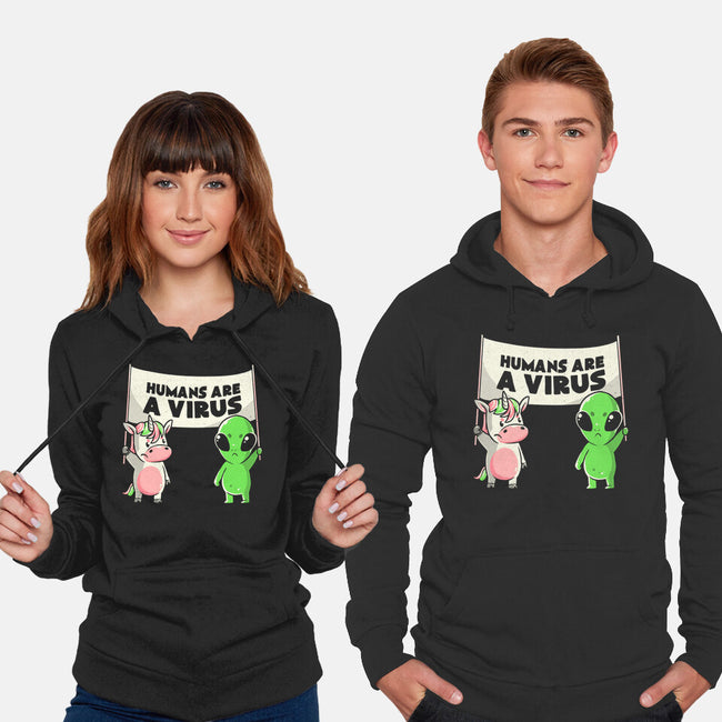 Humans Are A Virus-unisex pullover sweatshirt-eduely