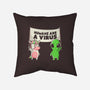 Humans Are A Virus-none removable cover w insert throw pillow-eduely
