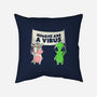 Humans Are A Virus-none removable cover w insert throw pillow-eduely