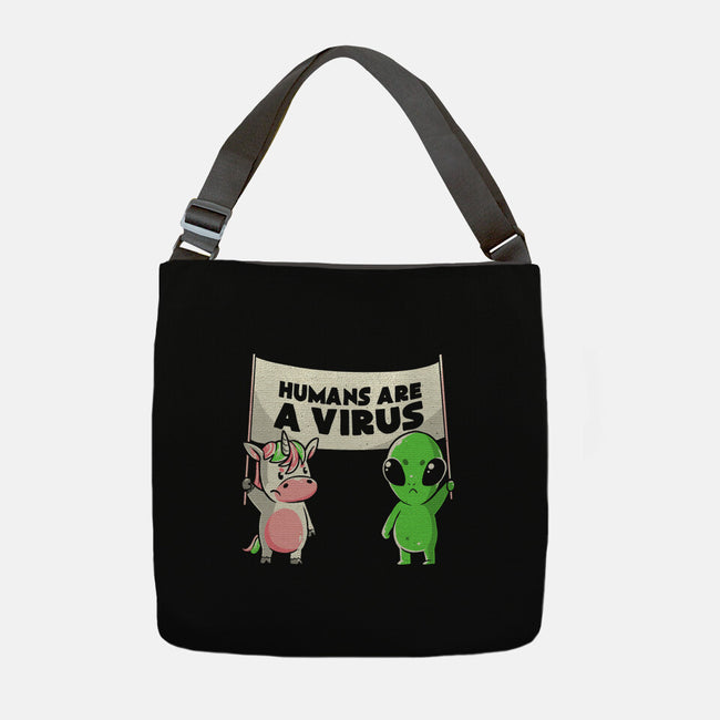 Humans Are A Virus-none adjustable tote-eduely