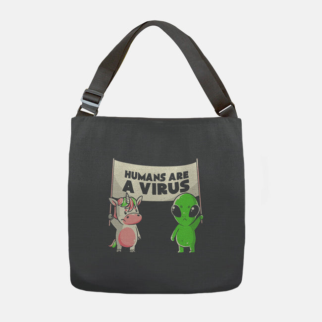 Humans Are A Virus-none adjustable tote-eduely