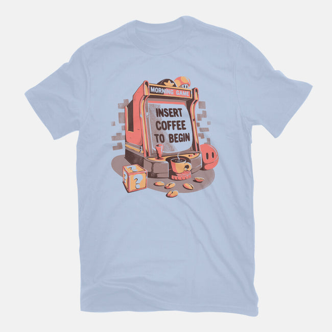 Insert Coffee To Begin-womens basic tee-eduely
