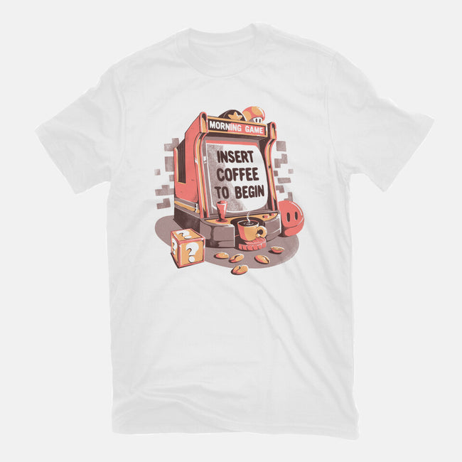Insert Coffee To Begin-unisex basic tee-eduely