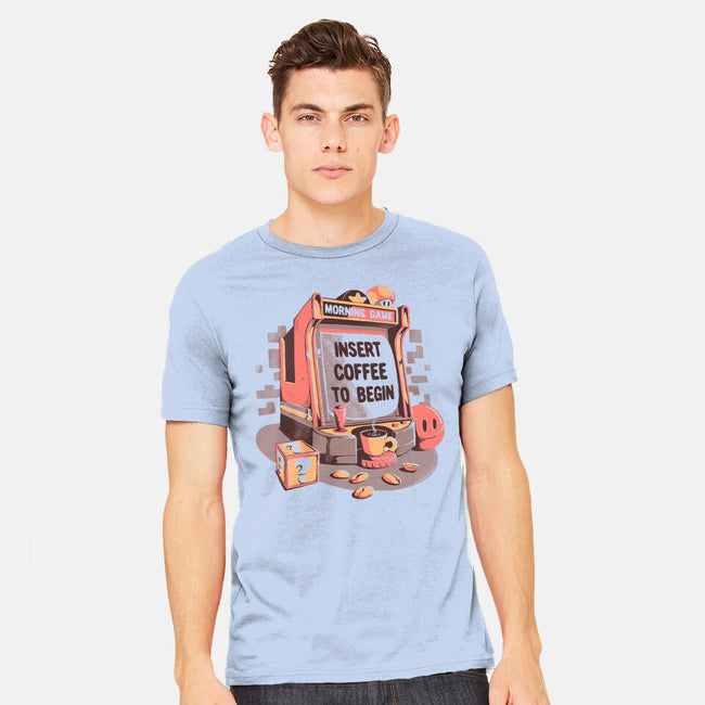 Insert Coffee To Begin-mens heavyweight tee-eduely