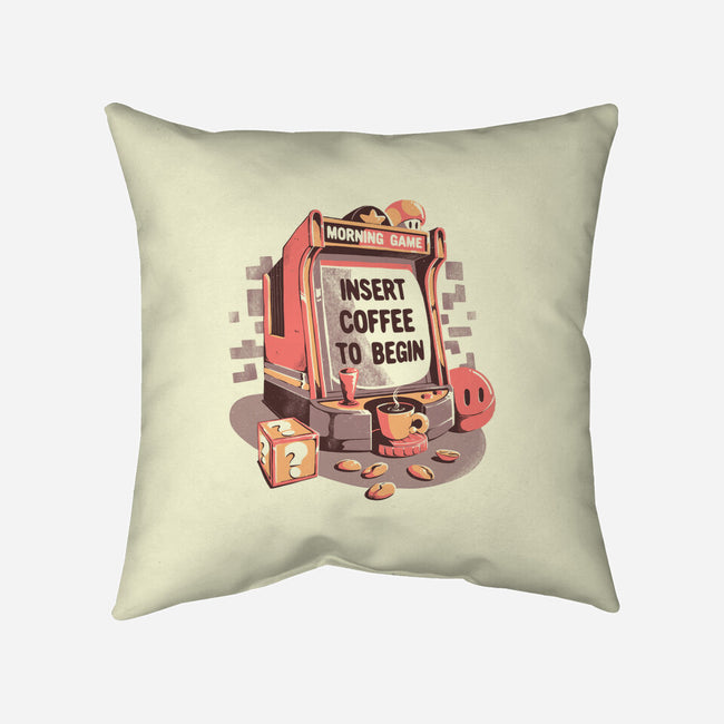 Insert Coffee To Begin-none non-removable cover w insert throw pillow-eduely