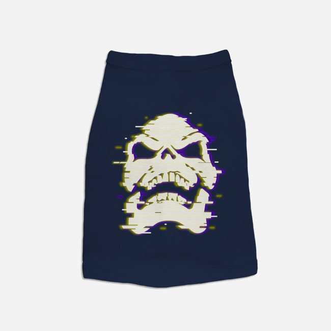 Glitchy Skull-dog basic pet tank-Skullpy