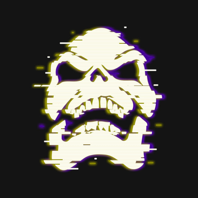 Glitchy Skull-none stretched canvas-Skullpy