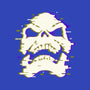 Glitchy Skull-none removable cover w insert throw pillow-Skullpy