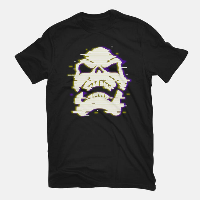 Glitchy Skull-mens heavyweight tee-Skullpy