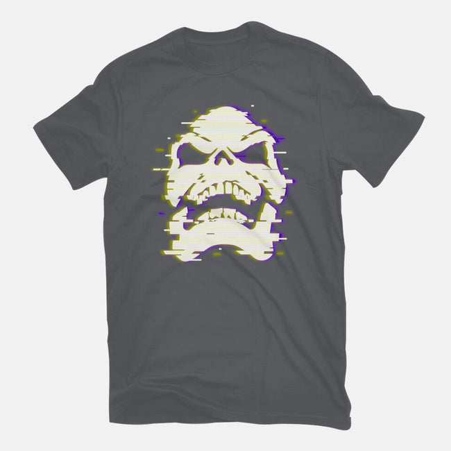 Glitchy Skull-womens basic tee-Skullpy