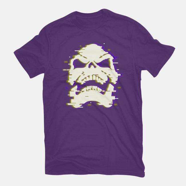 Glitchy Skull-womens basic tee-Skullpy