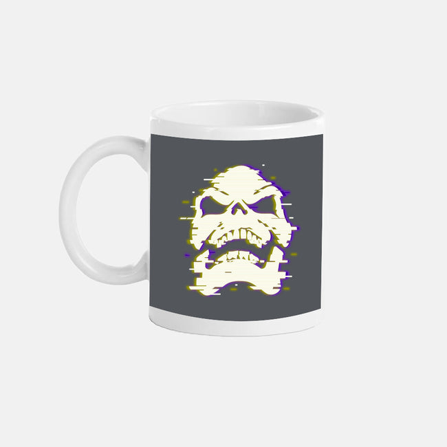 Glitchy Skull-none glossy mug-Skullpy