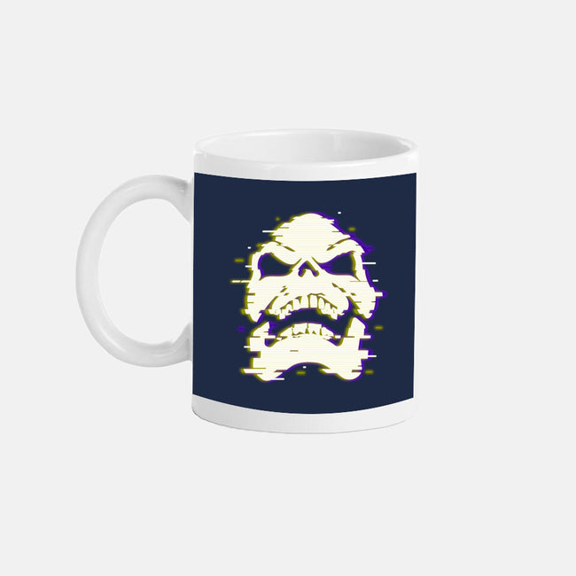 Glitchy Skull-none glossy mug-Skullpy