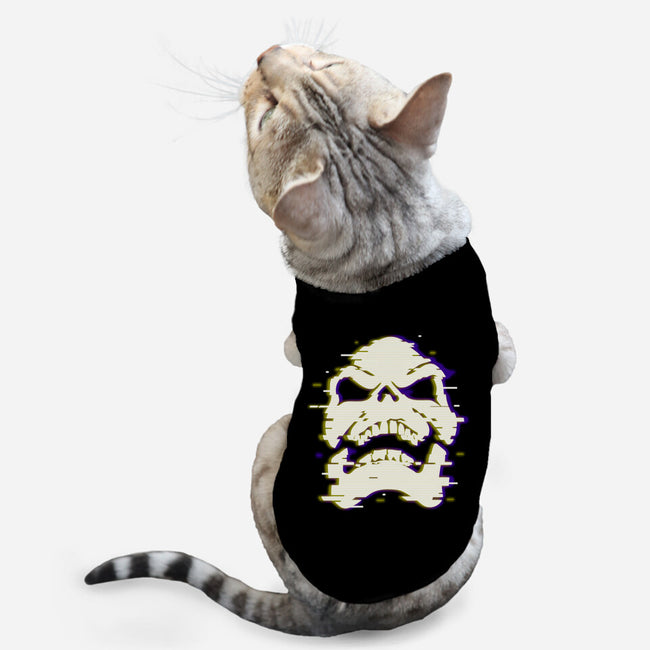 Glitchy Skull-cat basic pet tank-Skullpy