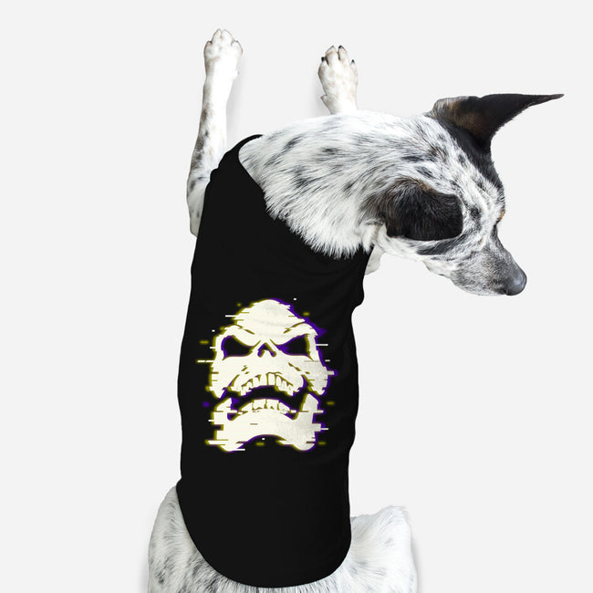 Glitchy Skull-dog basic pet tank-Skullpy