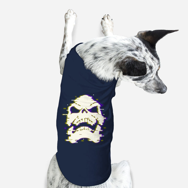 Glitchy Skull-dog basic pet tank-Skullpy