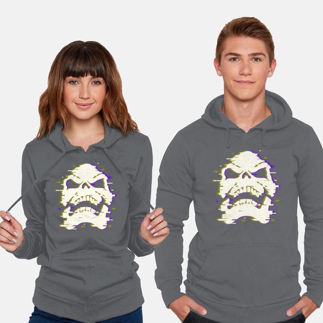 Glitchy Skull-unisex pullover sweatshirt-Skullpy