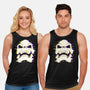 Glitchy Skull-unisex basic tank-Skullpy