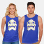 Glitchy Skull-unisex basic tank-Skullpy