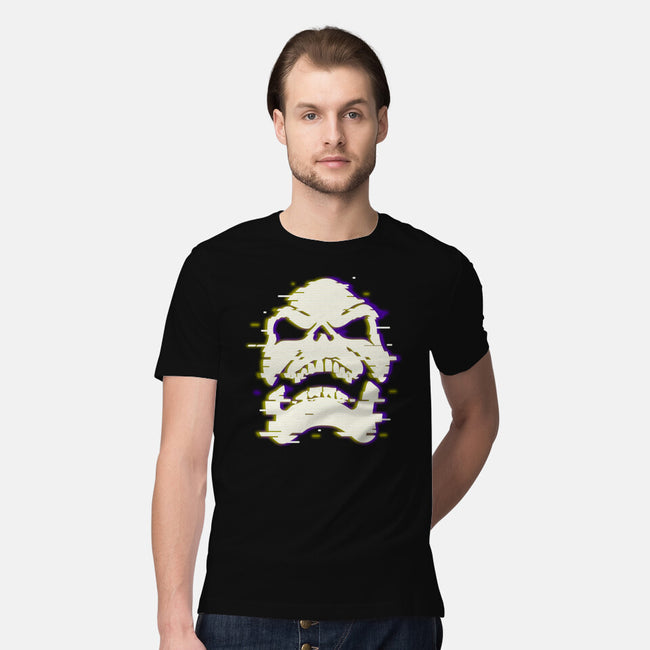 Glitchy Skull-mens premium tee-Skullpy